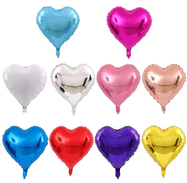 GLOBO 10 PLG CORAZON LUNA-012