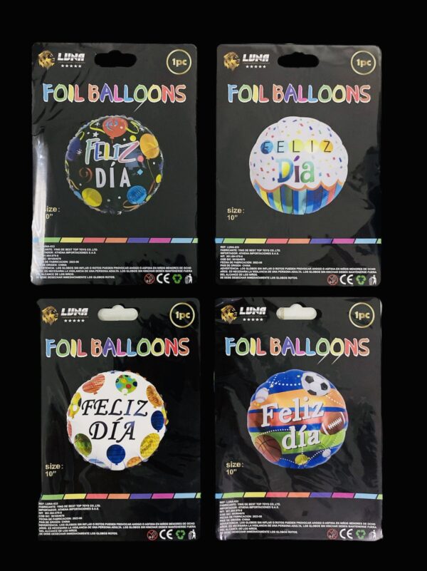 GLOBO METALIZADO 10 PULG LUNA-035