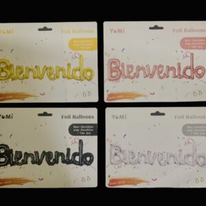GLOBO CURSIVA BIENVENIDO LUNA-018
